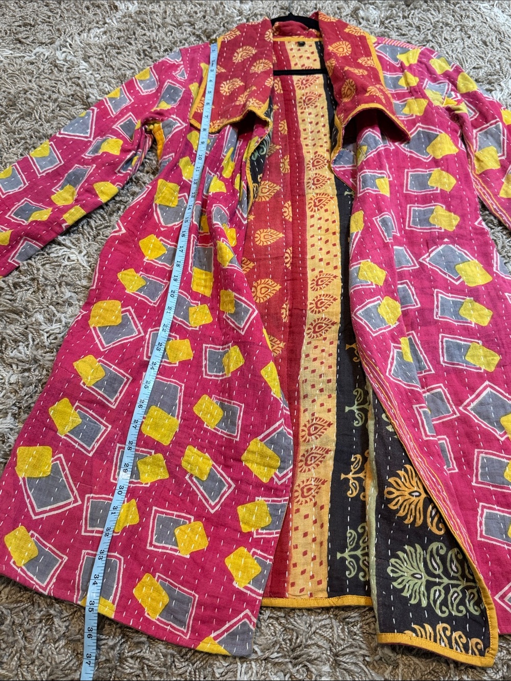 NWOT Boho Kantha Patchwork Jacket size Medium - Picture 11 of 13
